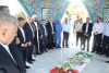 غبارروبی مزار شهید گمنام مجتمع پتروشیمی خراسان در آغاز هفته دفاع مقدس