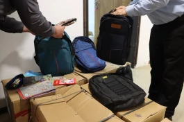 نخستین محموله پویش «۲۰ هزار كوله، ۲۰ هزار لبخند» به منطقه آزاد انزلی رسید