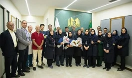 حضور مدیرعامل بیمه معلم در بیمارستان شهید باهنر و تجلیل از کادر درمان